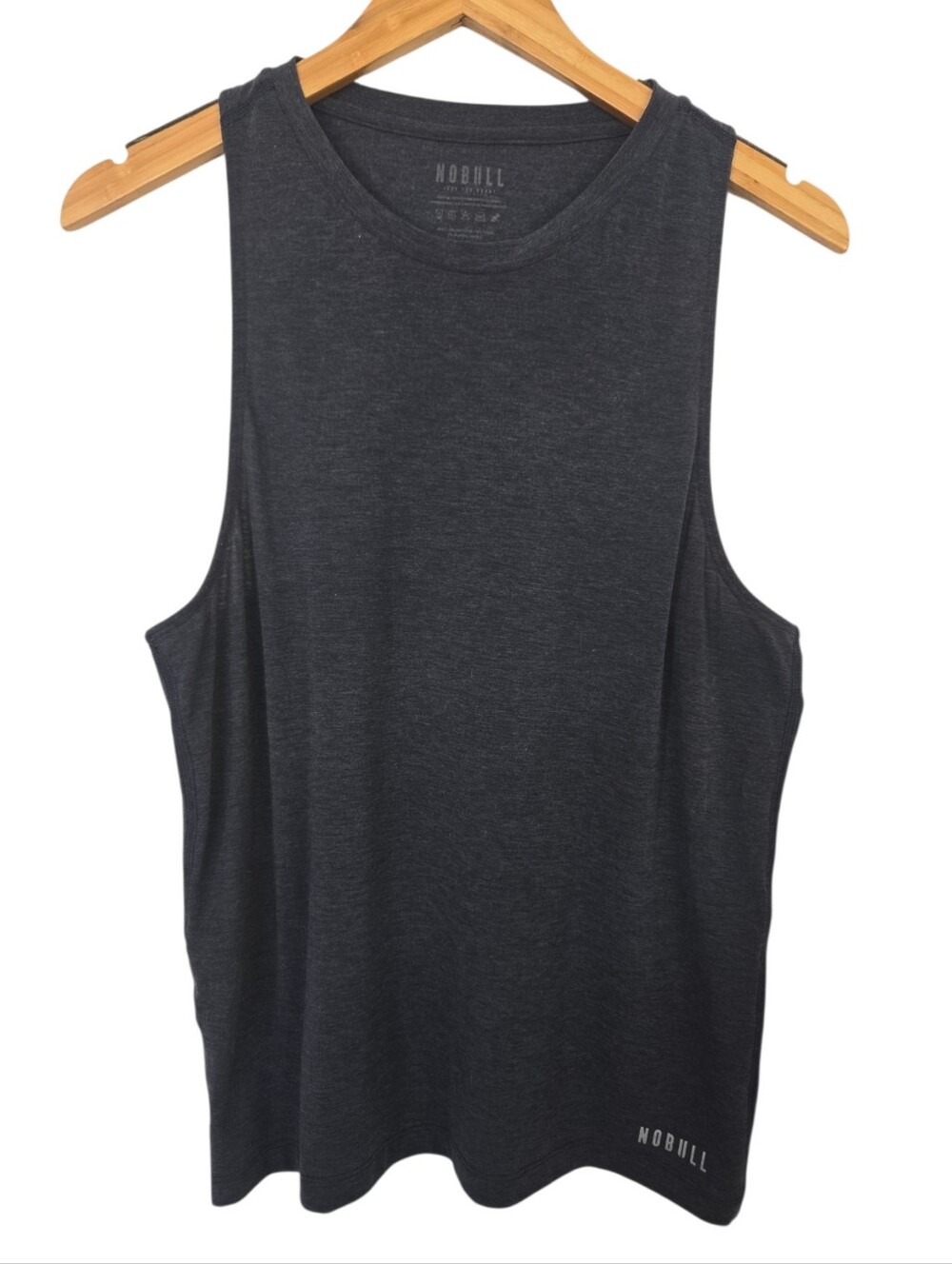 🔥 NOBULL Performance Muscle Tank | Charcoal Gray Athletic Training Top 🔥 - Picture 2 of 7